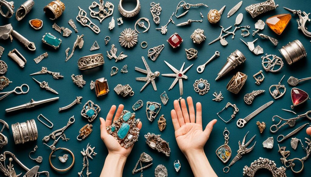 Designprozess im Schmuck-Upcycling
