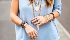 Layering von Schmuck