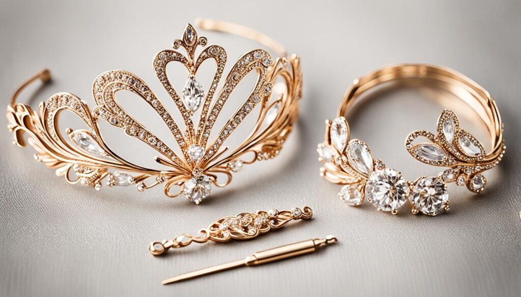 Roségold Brautaccessoires