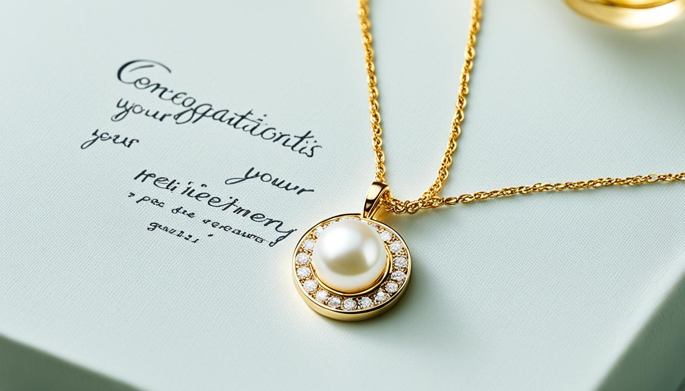 Schmuck zur Feier des Ruhestands