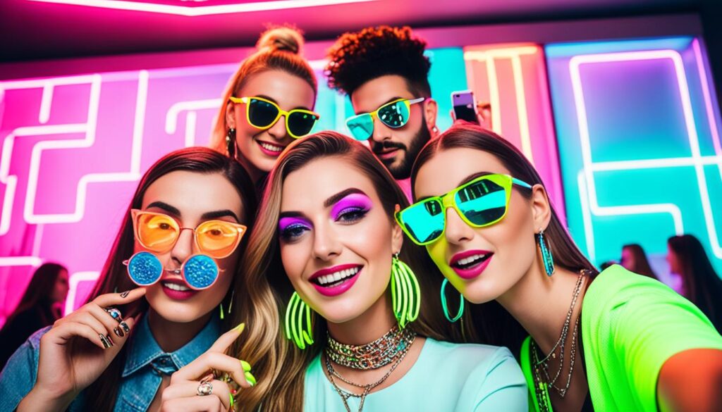 Social Media Trends Schmuck Neon