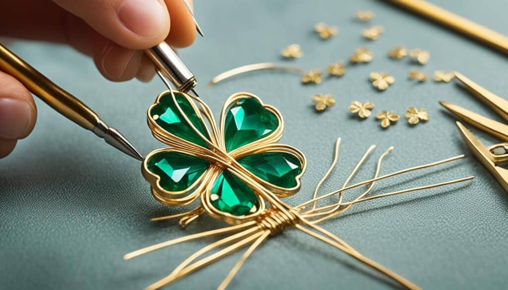 Verarbeitungstechniken bei Kleeblatt Schmuck