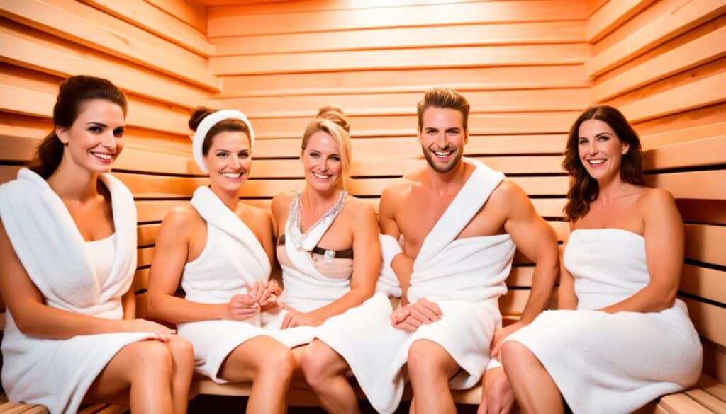 Verhalten in der Sauna