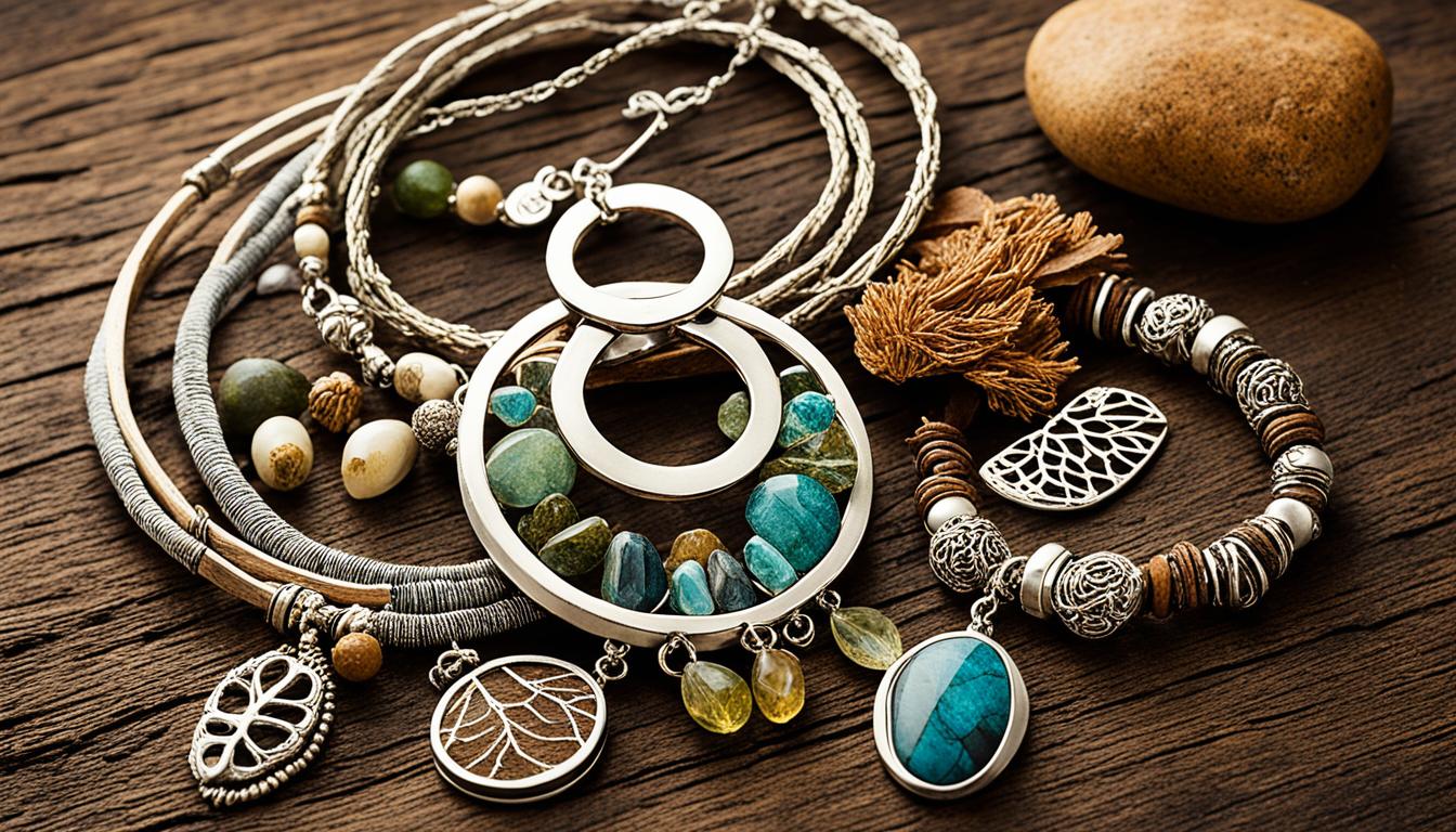 Verwendung von Naturmaterialien im Schmuck