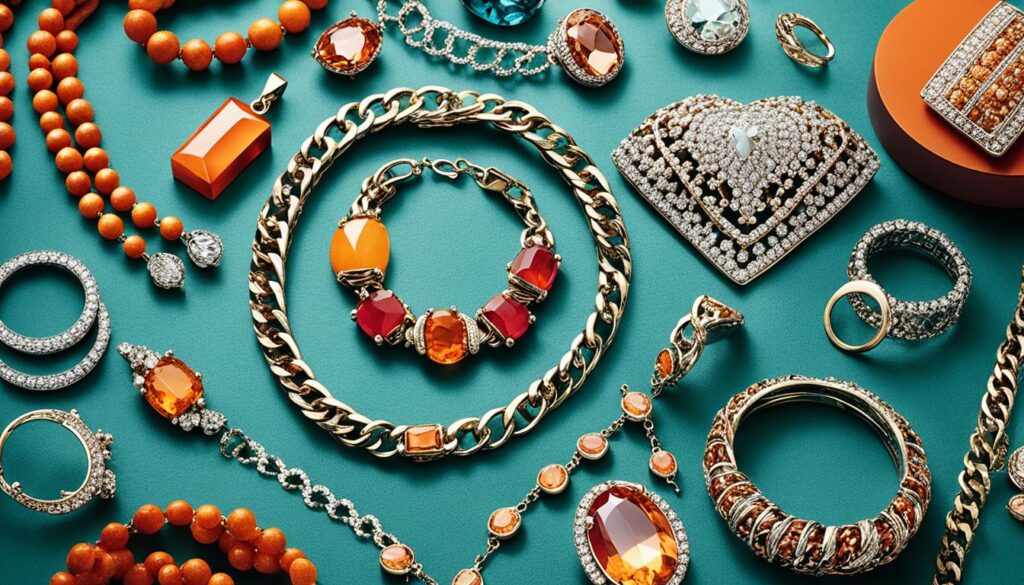 farblich abgestimmter Schmuck