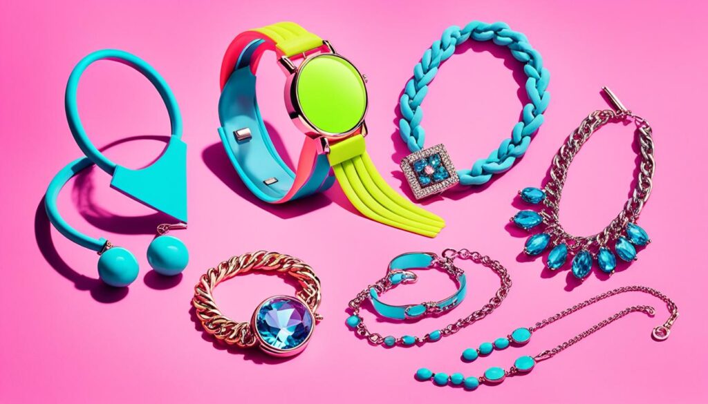 modisches Statement mit Neon-Schmuck